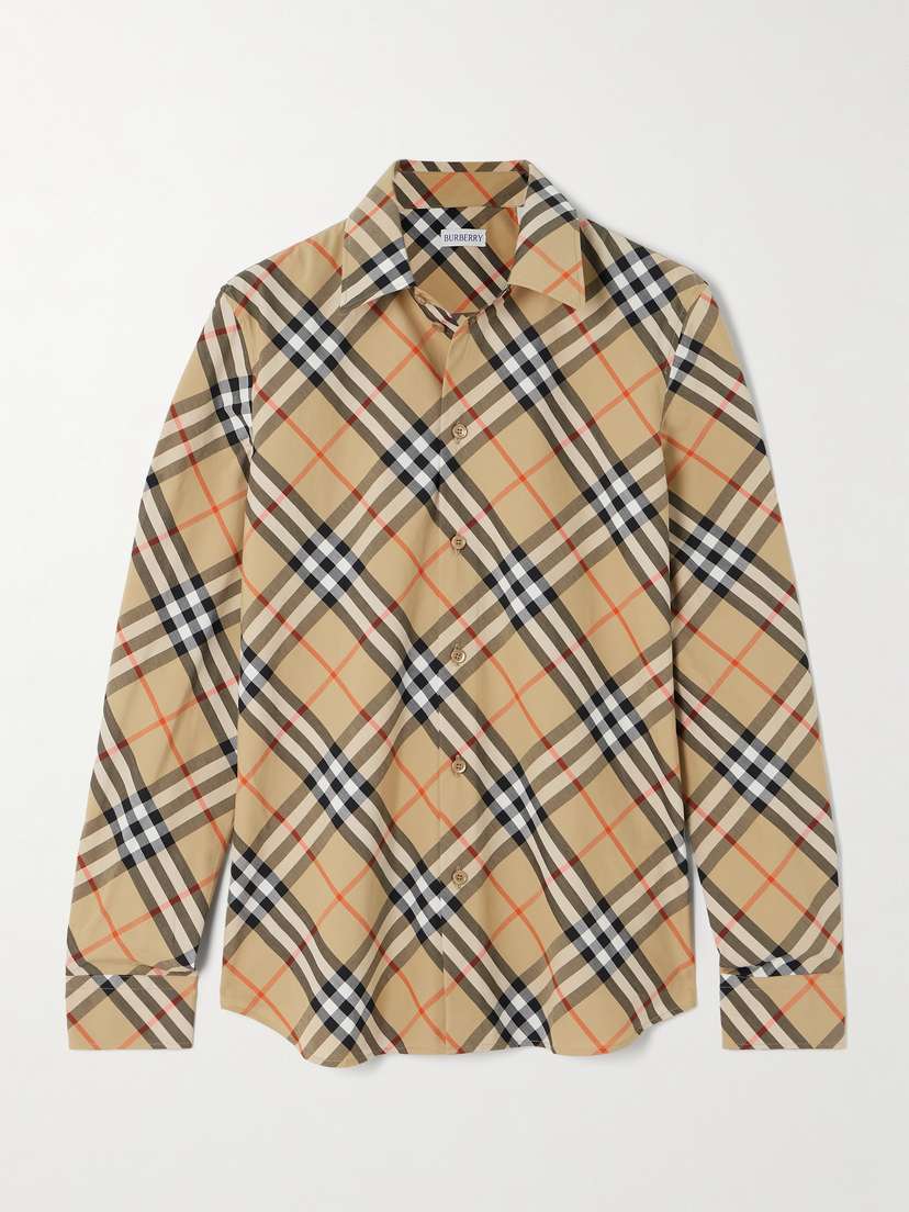 Burberry Checked Cotton-poplin Shirt