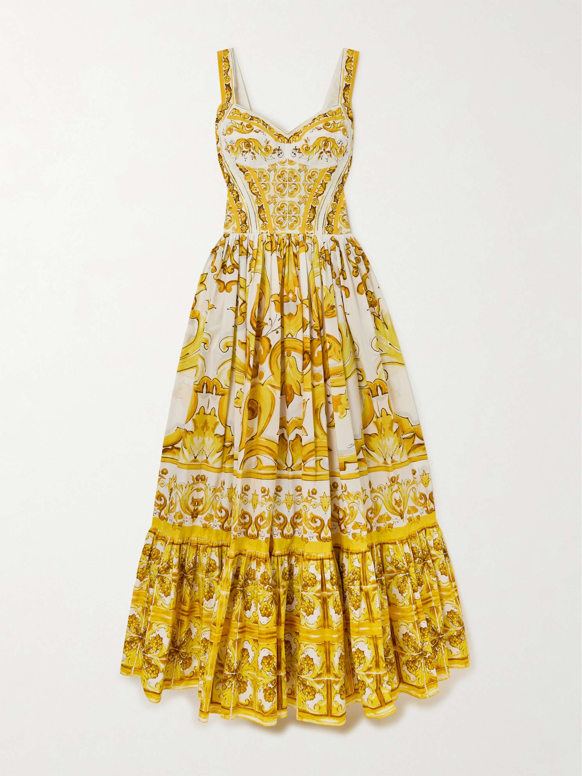 Abito maiolica dolce e gabbana on sale