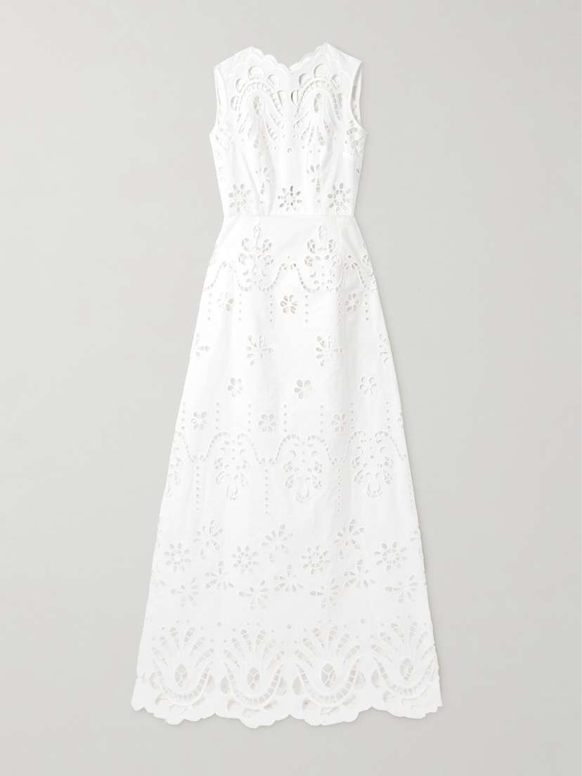 Dolce & Gabbana Broderie Anglaise Cotton-poplin Maxi Dress
