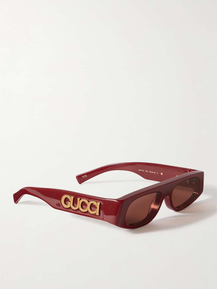 Gucci Eyewear Rectangular-frame Acetate Sunglasses