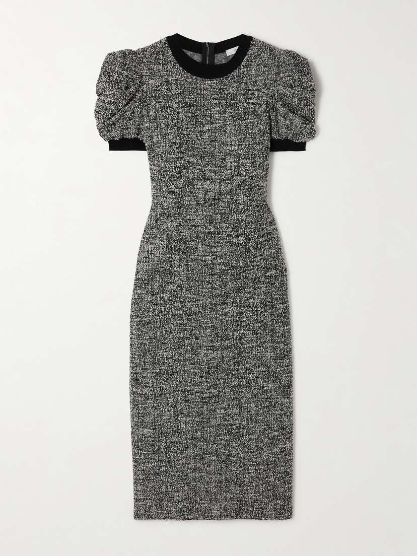 Max Mara Ieti Bouclé-tweed Midi Dress