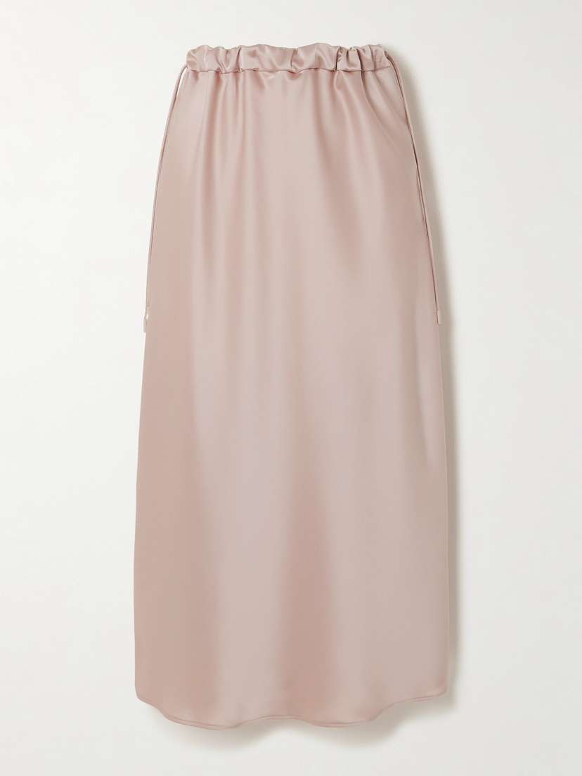 Max Mara Editore Satin Midi Skirt