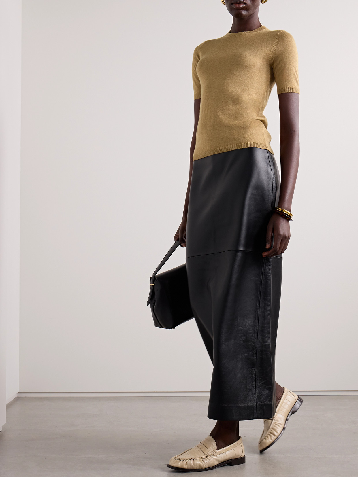 Max Mara Warren Silk And Cashmere-blend Sweater In Brown