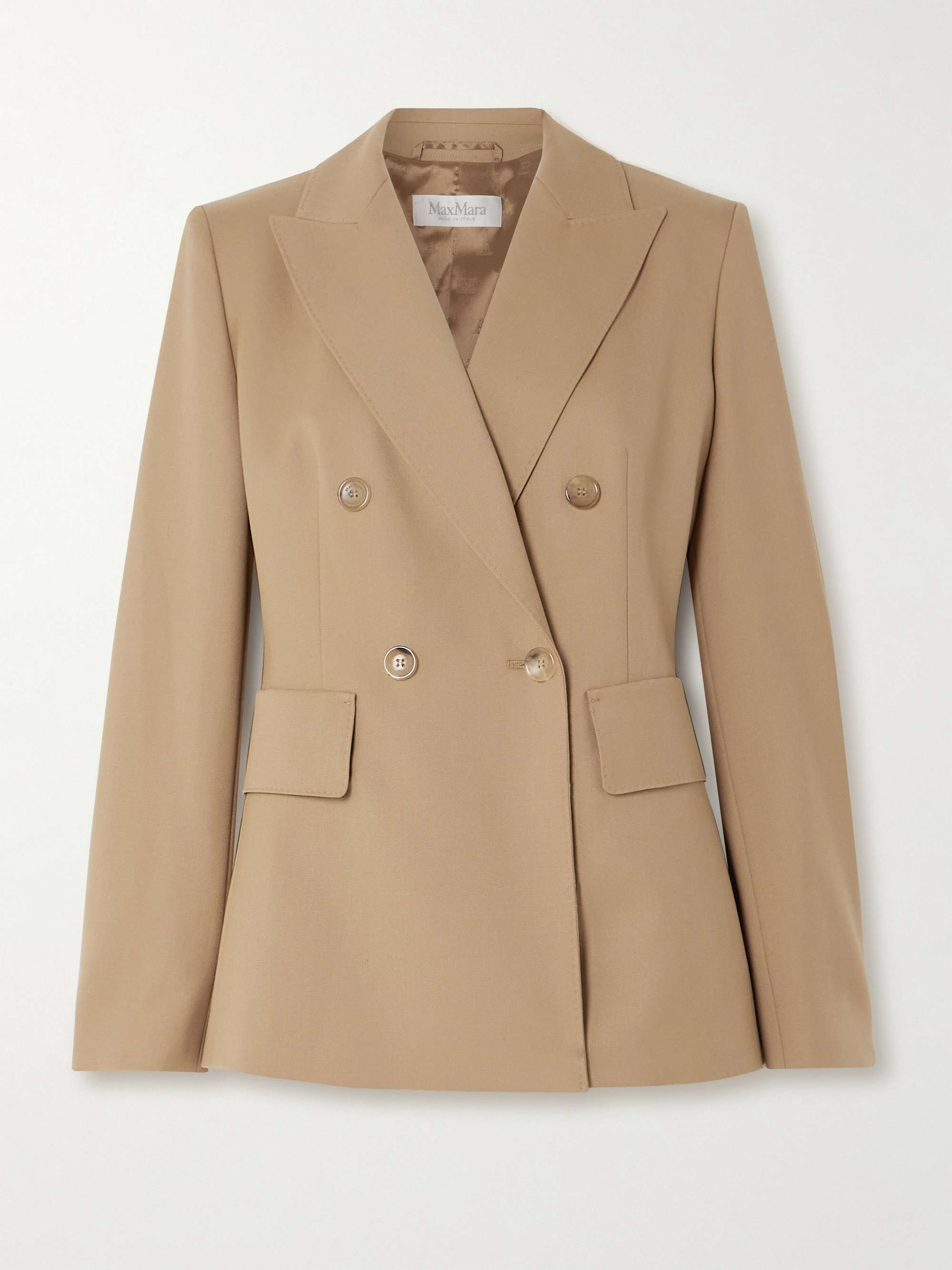 MAX MARA Osanna double breasted wool twill blazer NET A PORTER