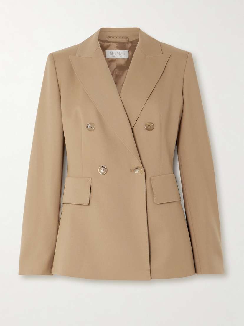 Max Mara Osanna Double-breasted Wool-twill Blazer