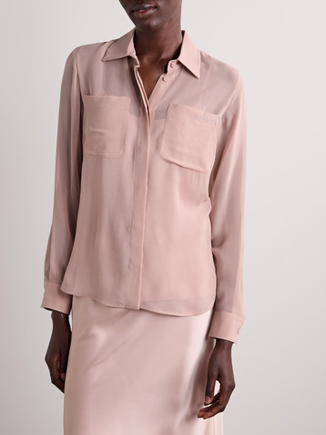 Max Mara Ercole silk-georgette shirt