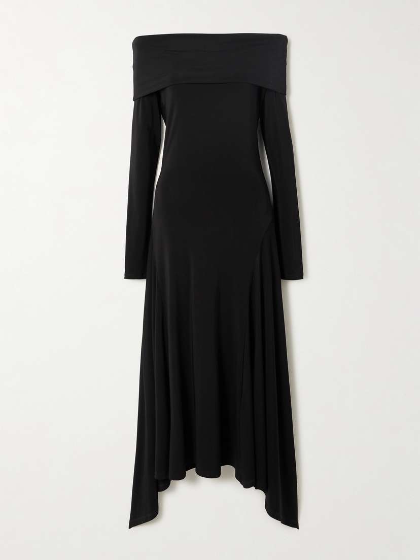Max Mara Gerla Off-the-shoulder Stretch-jersey Maxi Dress