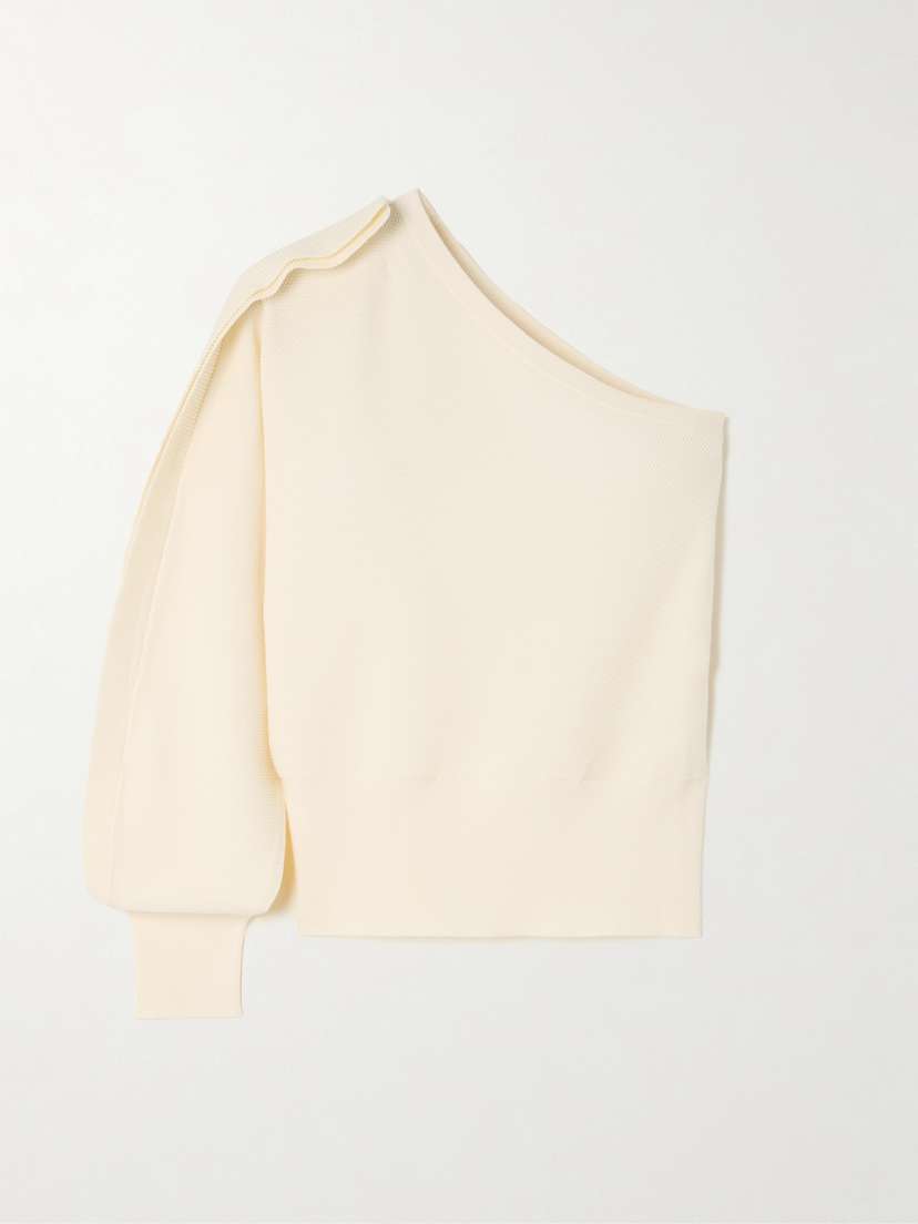 Max Mara — Markus one-shoulder ruffled knitted top