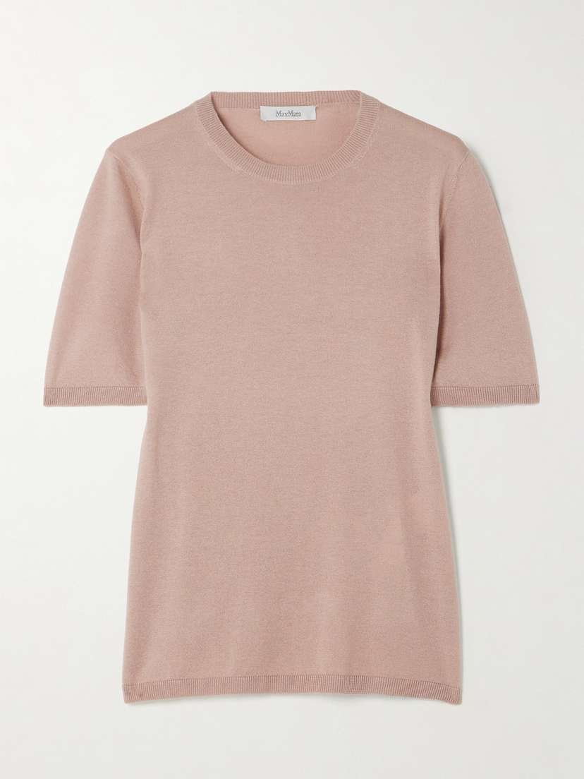 Max Mara Warren Silk And Cashmere-blend Top