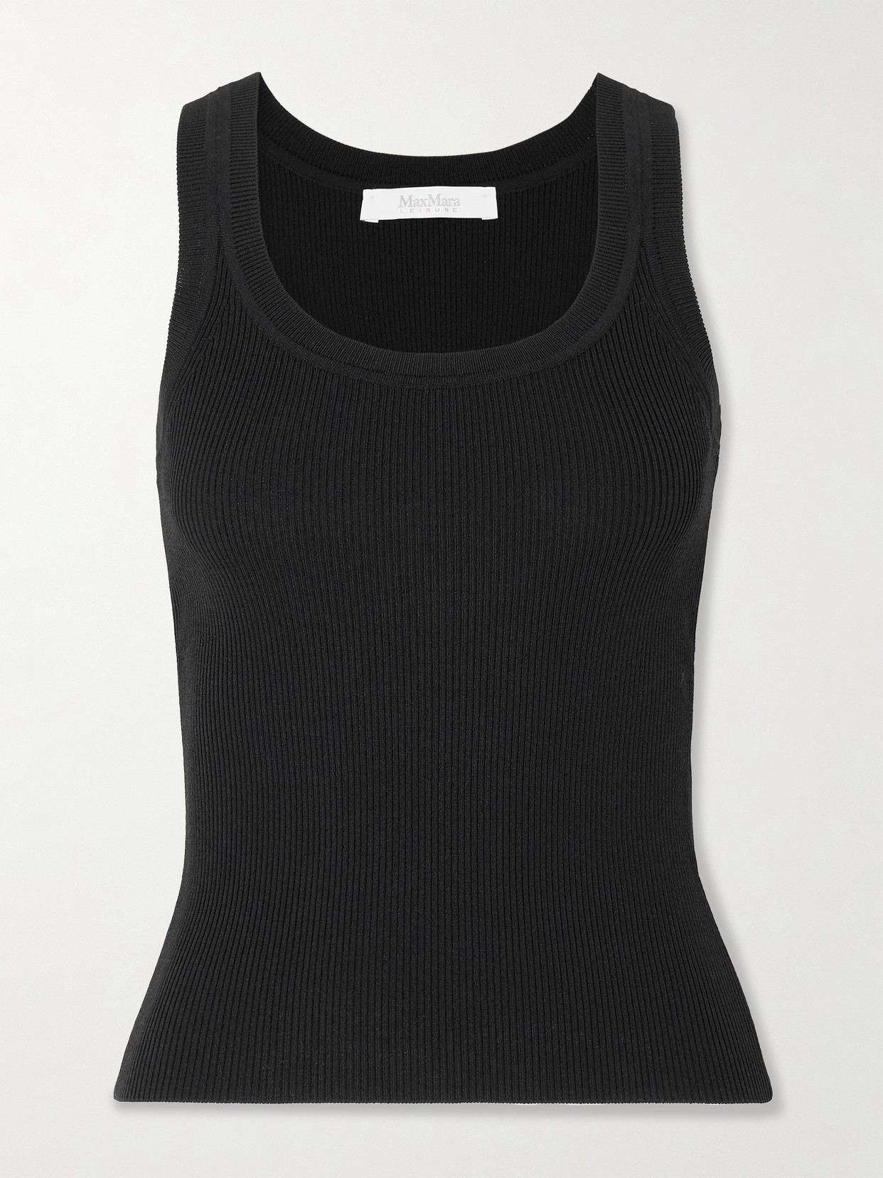 Max Mara - Leisure Siro Ribbed Jersey Tank - Black