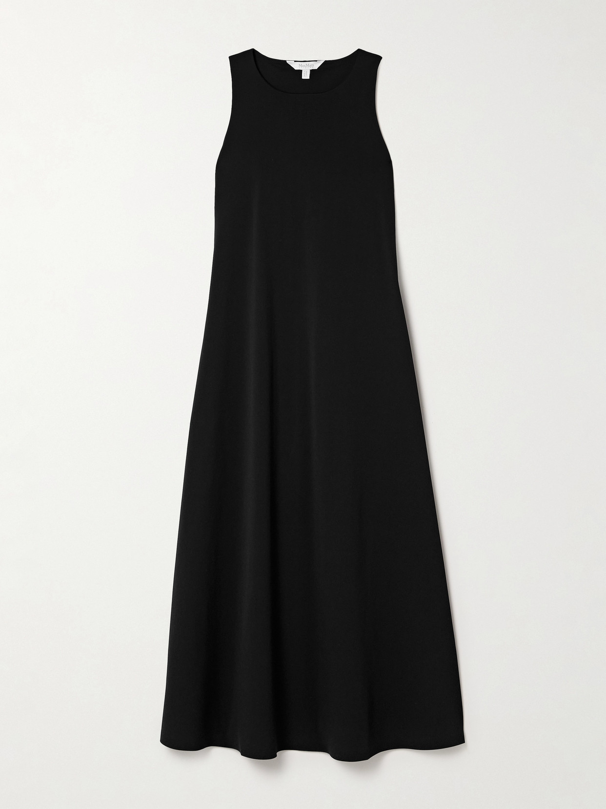 Max Mara Leisure Pier Stretch-jersey Midi Dress In Black