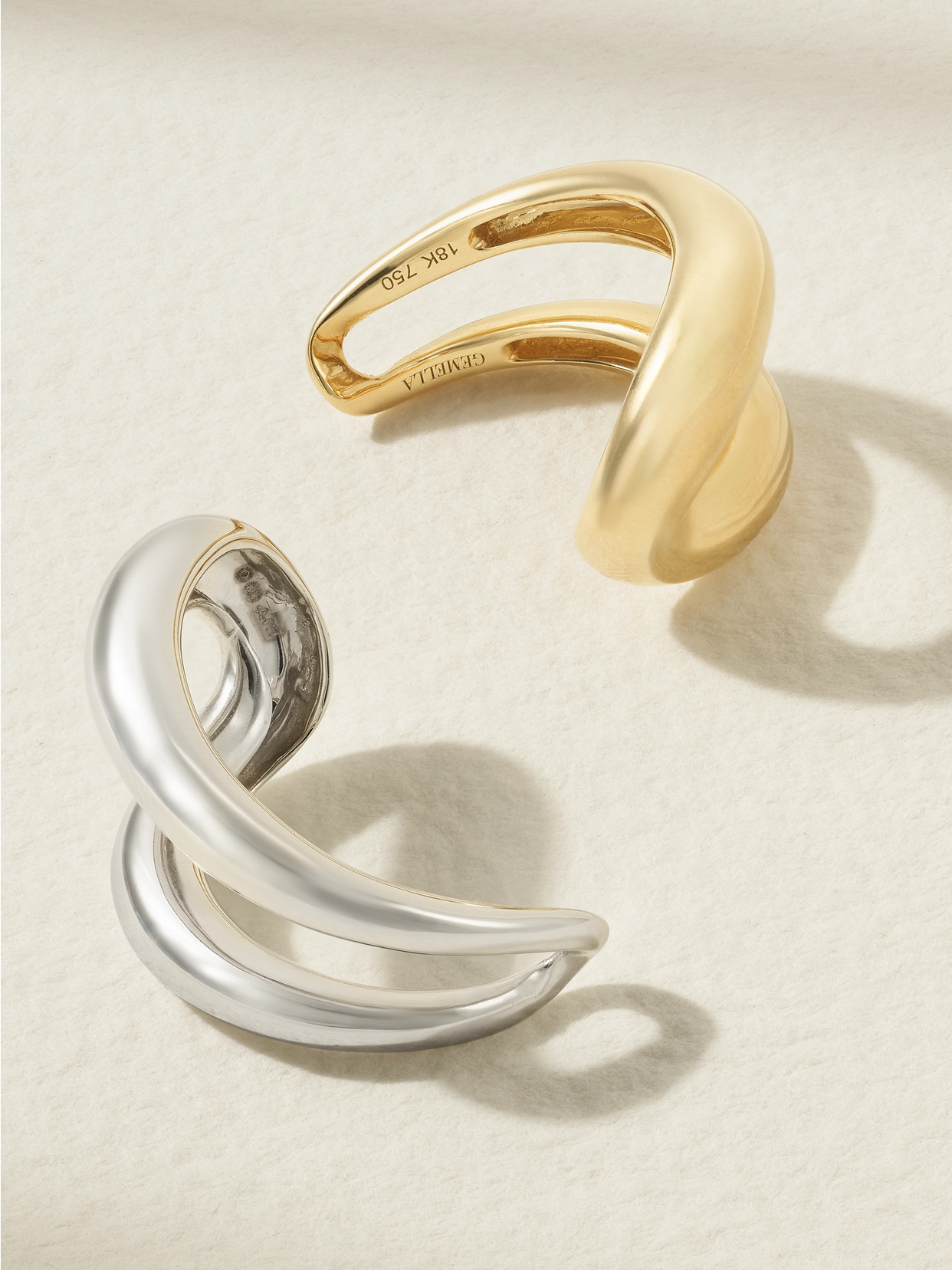 Gemella Intertwin 18-karat Yellow And White Gold Ring In Gold