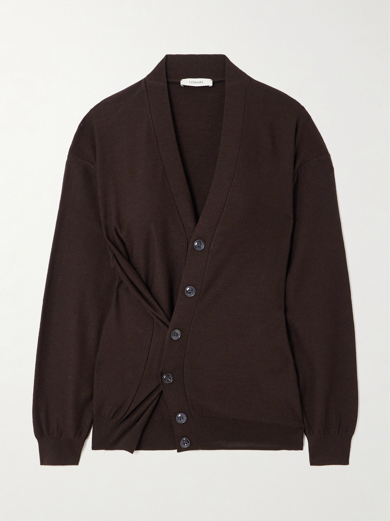 LEMAIRE Wool-blend Cardigan - Brown