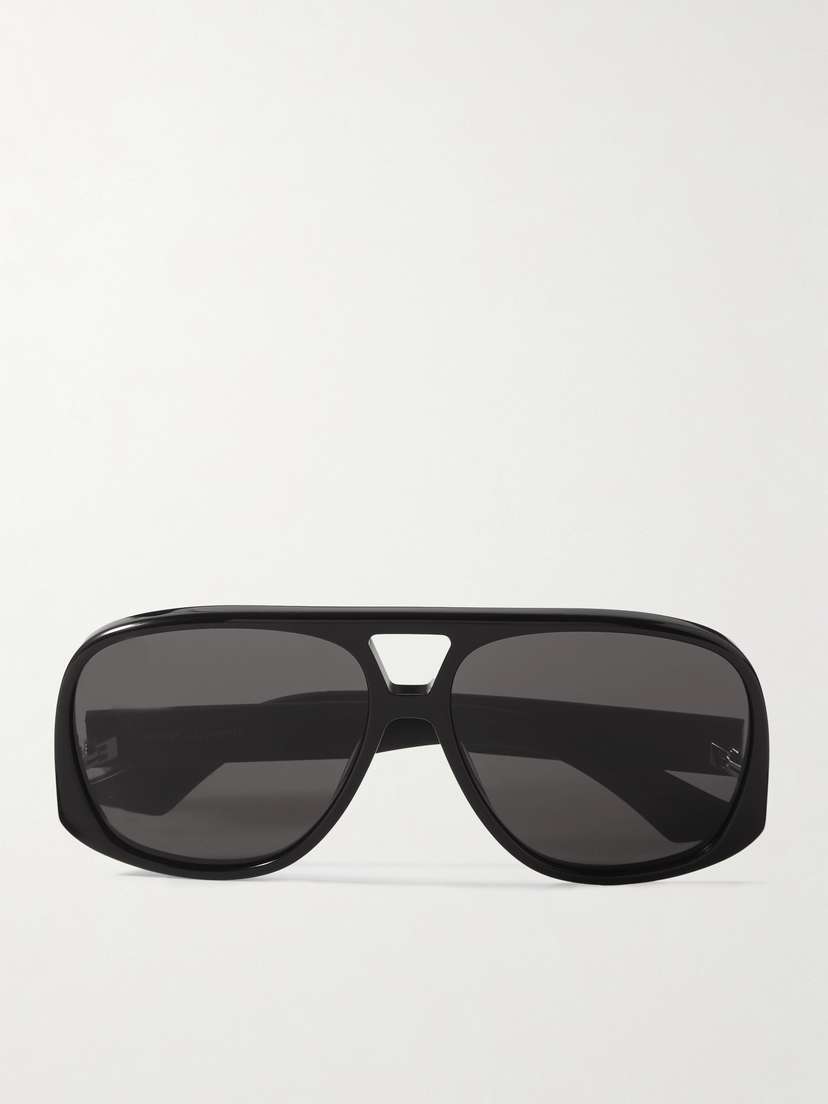 Saint Laurent Eyewear Oversized Aviator-style Acetate Sunglasses