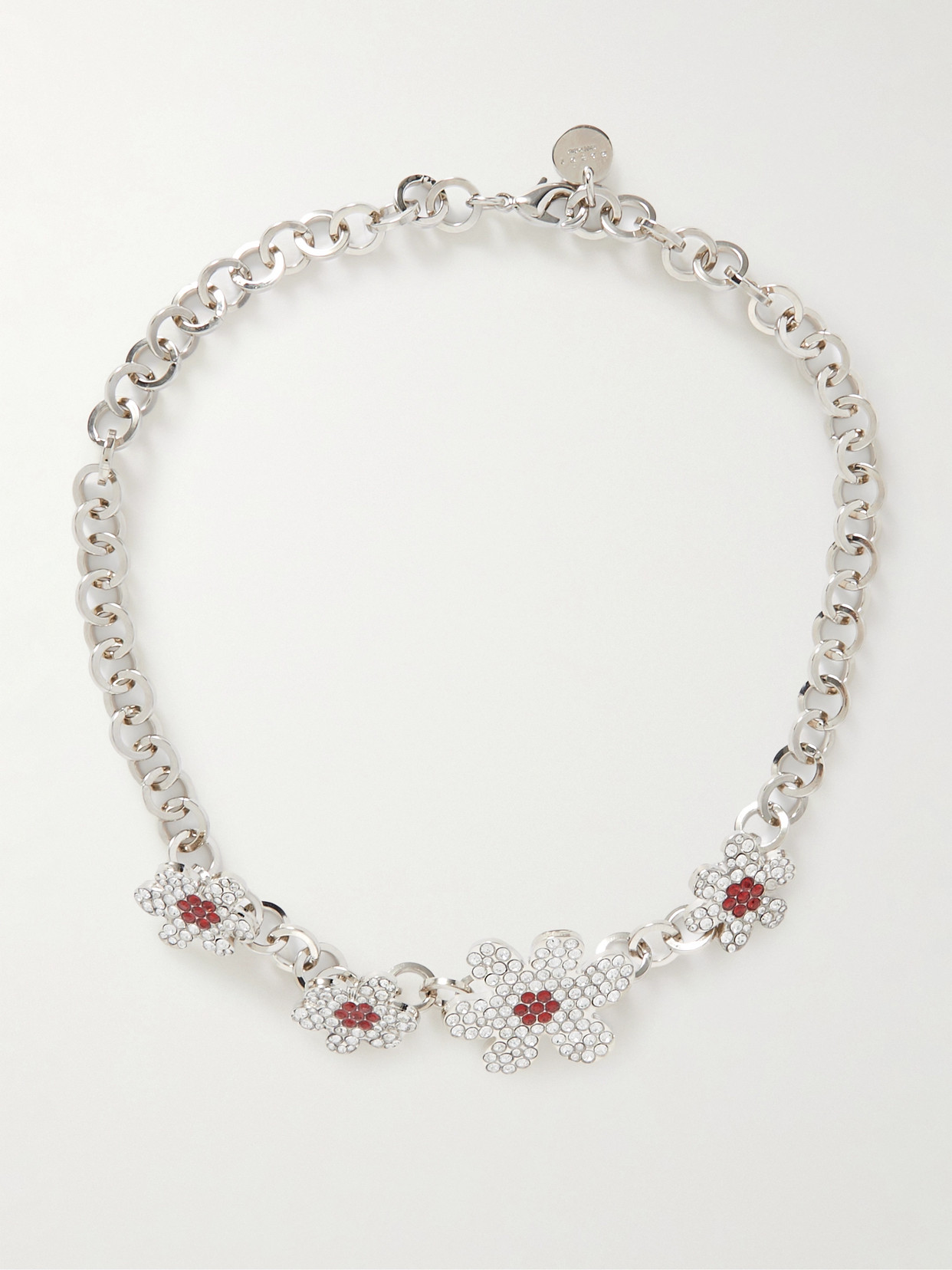 Marni Silver-tone Crystal-embellished Necklace