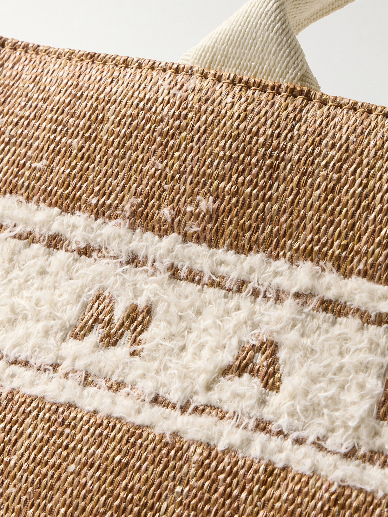 Marni Basket Small Cotton-blend Trimmed Raffia Tote In Brown