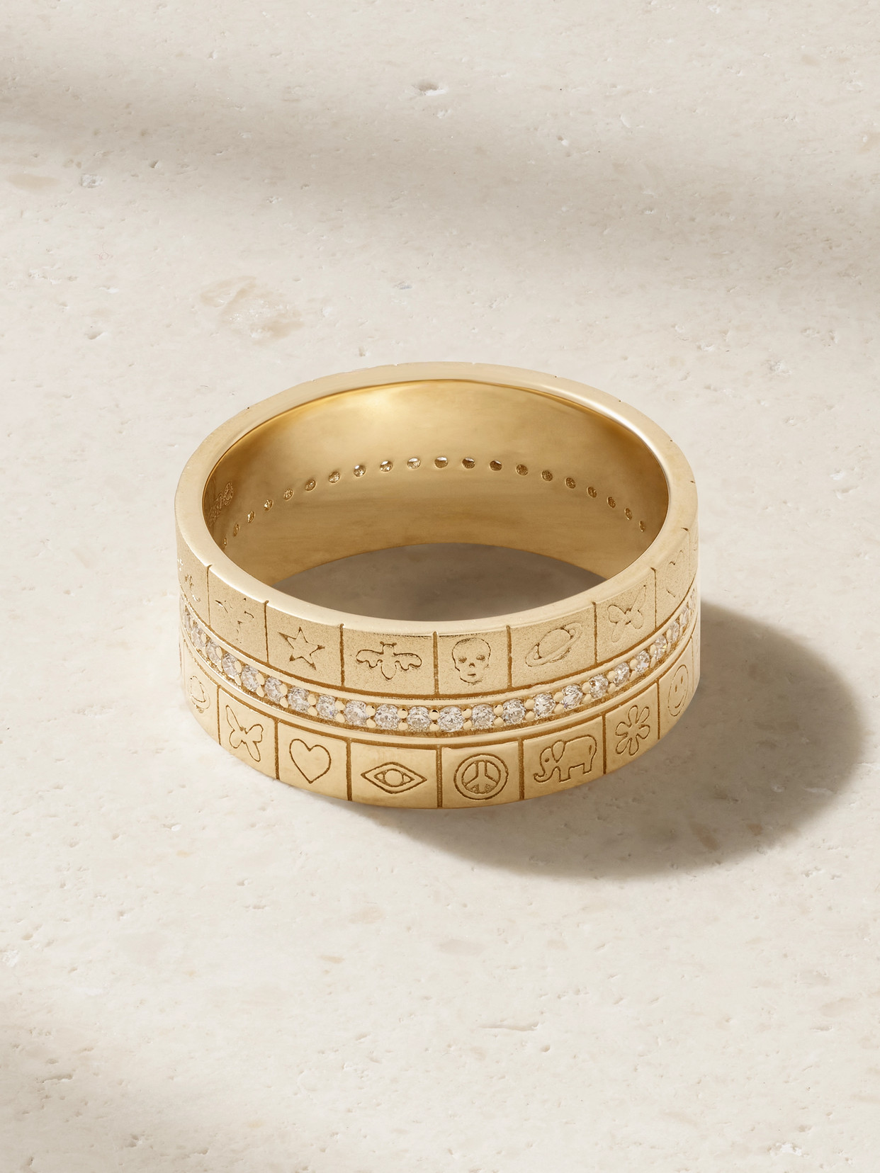 Sydney Evan Icon 14-karat Gold Diamond Ring In Gold