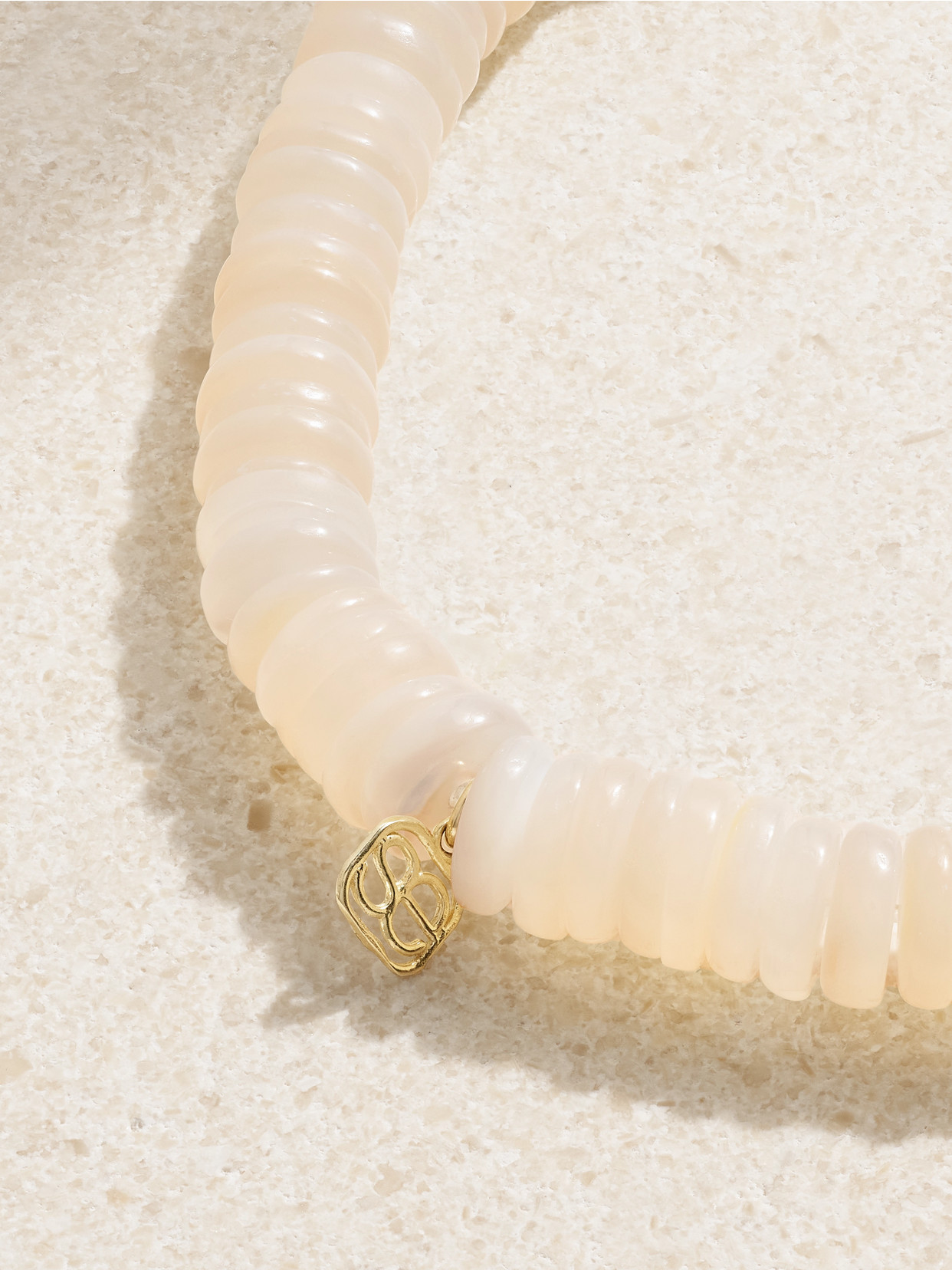 Sydney Evan Stingray 14-karat Gold, Diamond And Mother-of-pearl Bracelet In Gold