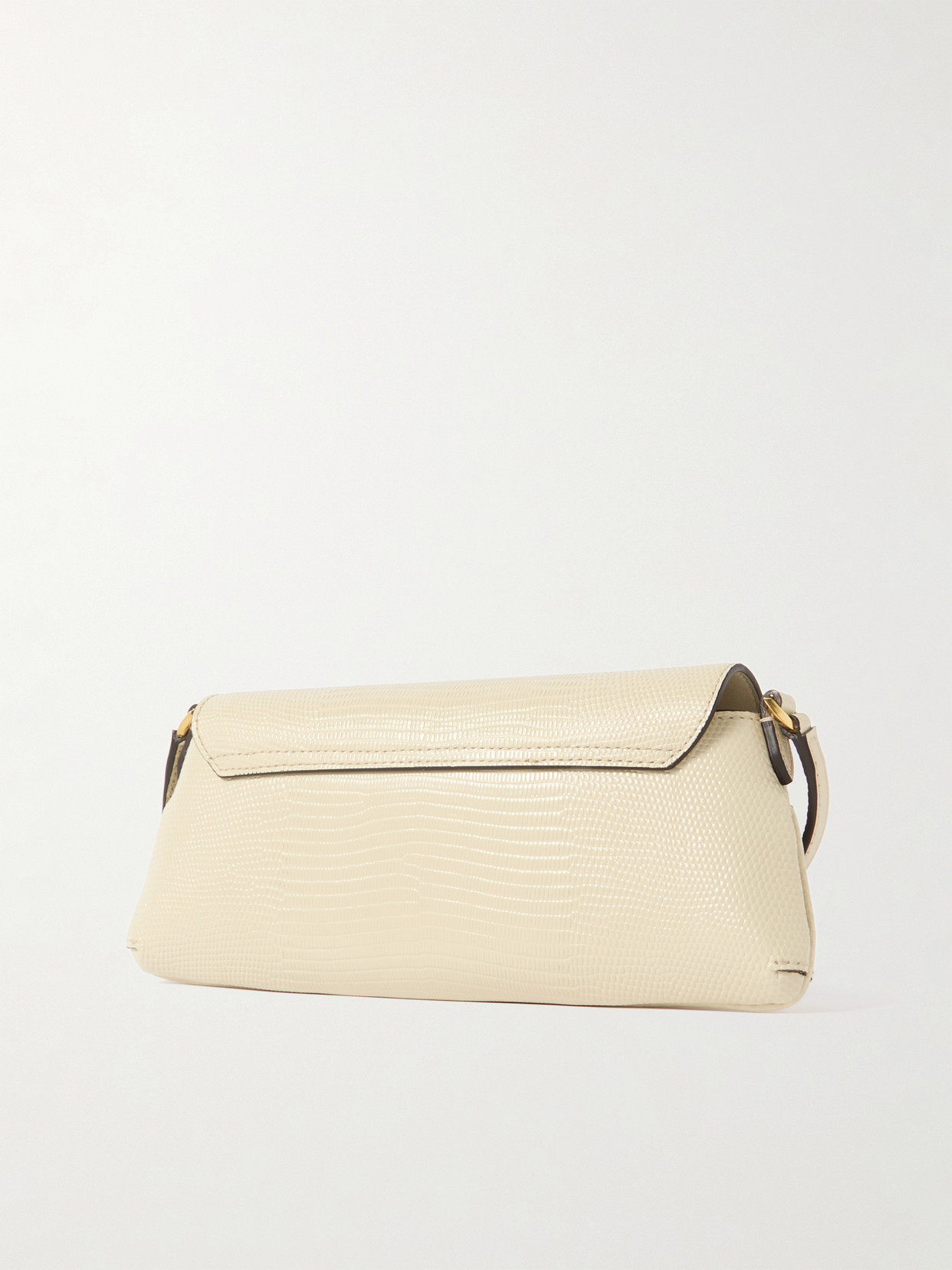 Jimmy Choo Diamond E/w Small Embellished Lizard-effect Leather Shoulder Bag In Cream