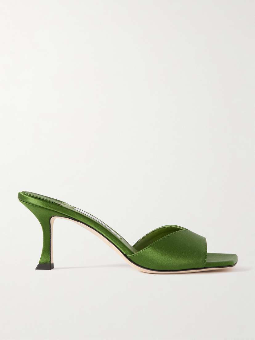 Jimmy Choo Skye 70 Satin Mules