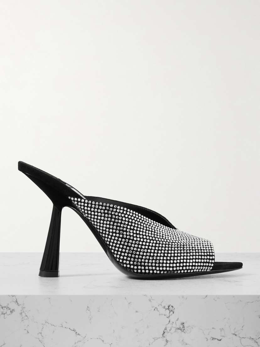 Jimmy Choo Maryanne Crystal-embellished Suede Pumps