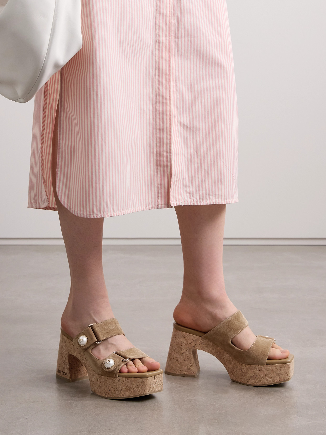 Jimmy Choo Fayence Wedge 95 In Brown