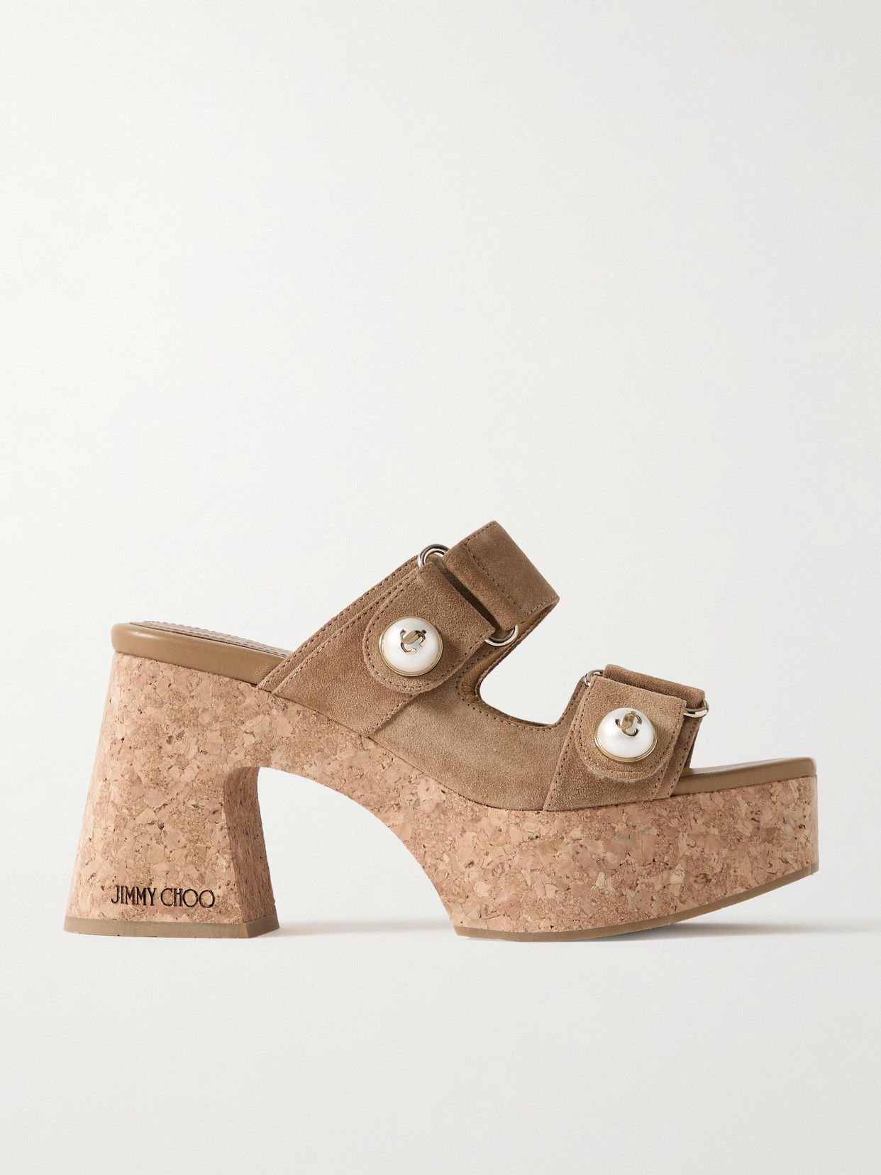 Jimmy Choo Fayence Wedge 95 In Brown