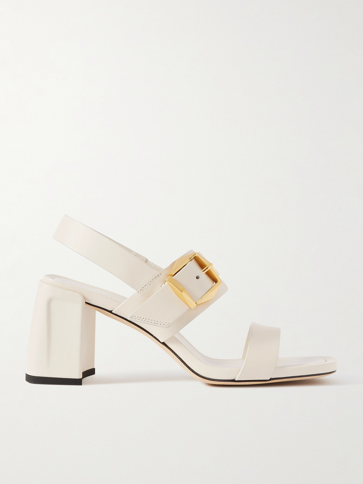 Jimmy Choo Hawke 70mm Buckled Sandals In Cream