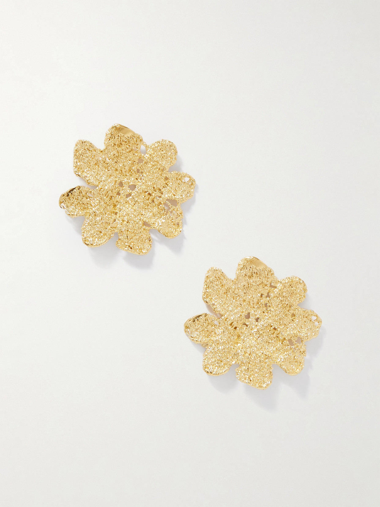 The Ysso Anemone Gold-plated Earrings