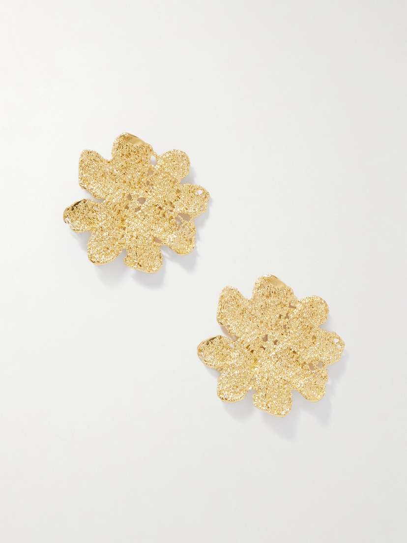 YSSO Anemone Gold-plated Earrings