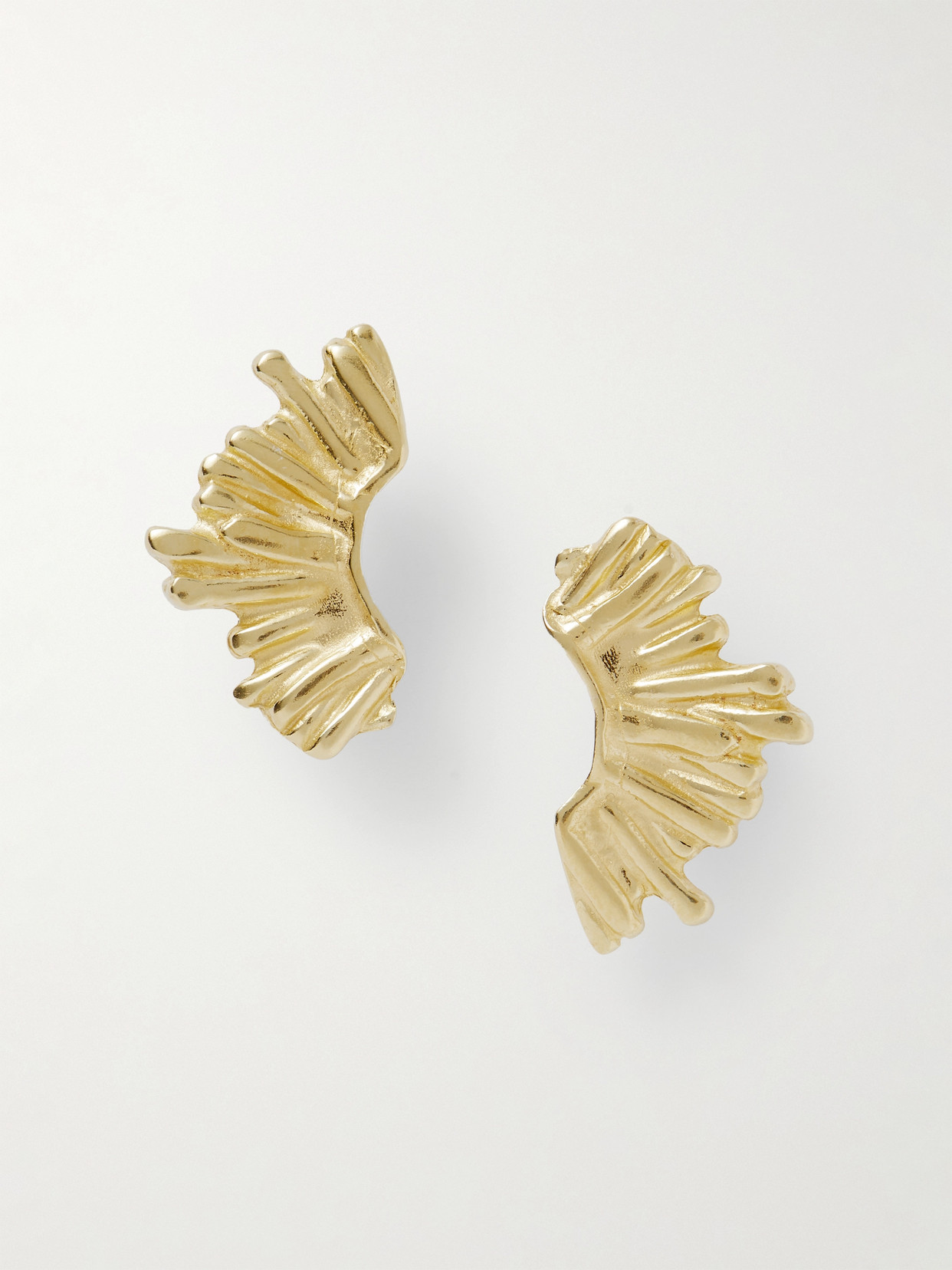 The Ysso Crescent Sun Gold-plated Earrings