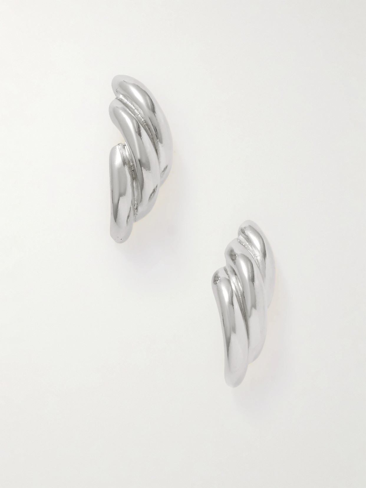 The Ysso Kombos Sterling Silver Earrings In Metallic