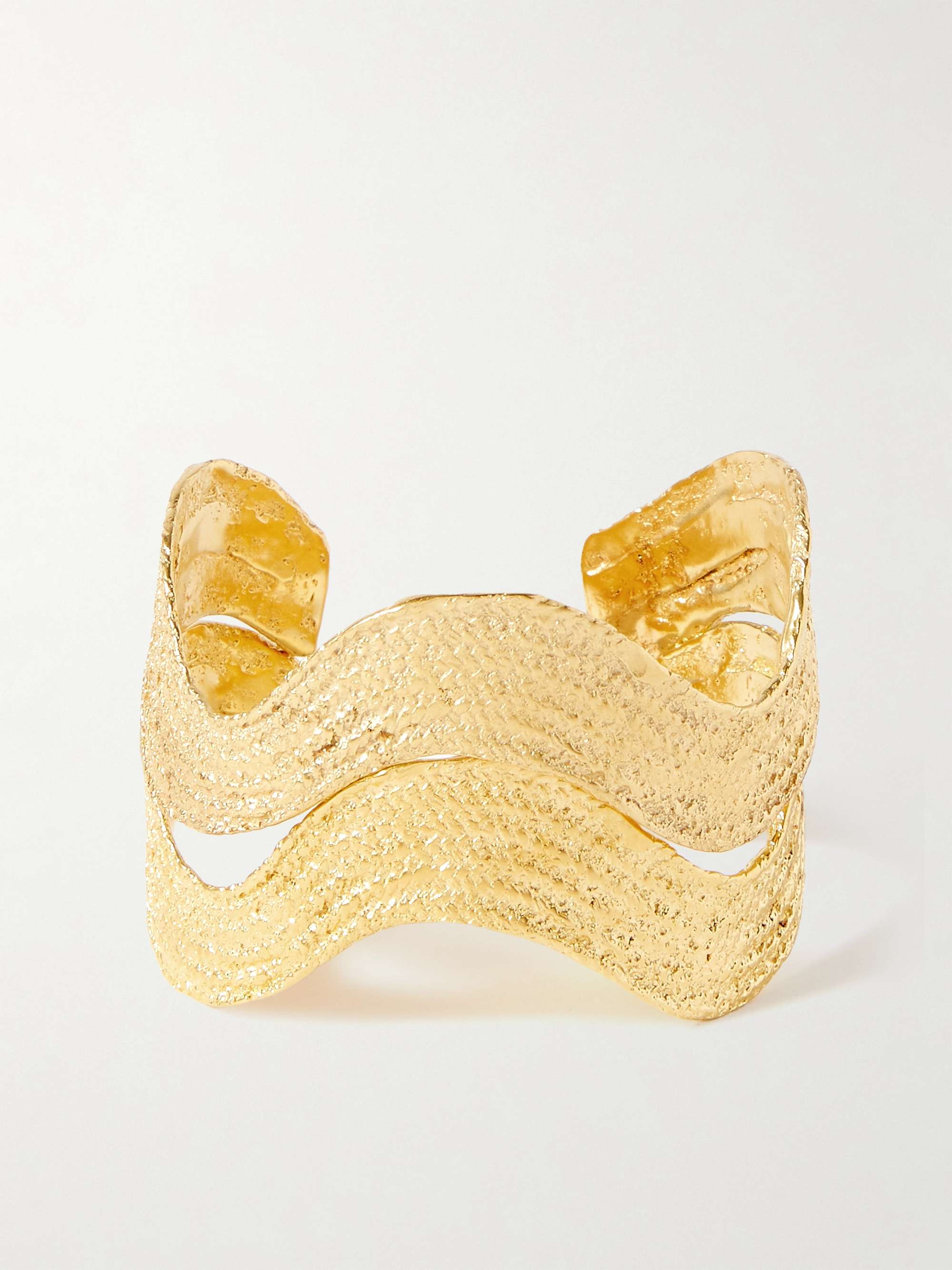 THE YSSO Dionysus set of two goldplated cuffs NETAPORTER
