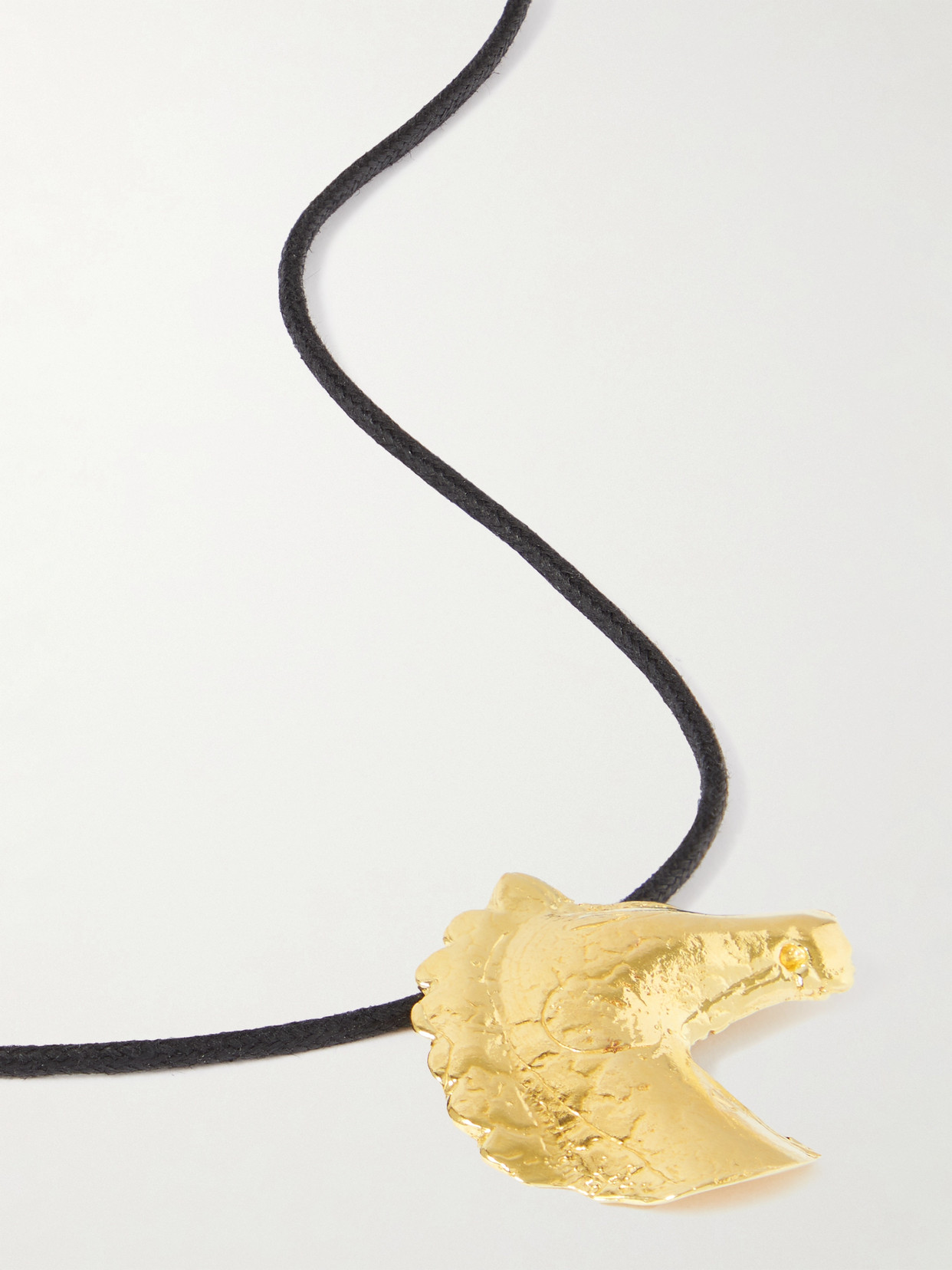 The Ysso Aethon Gold-plated And Cord Necklace In Gold