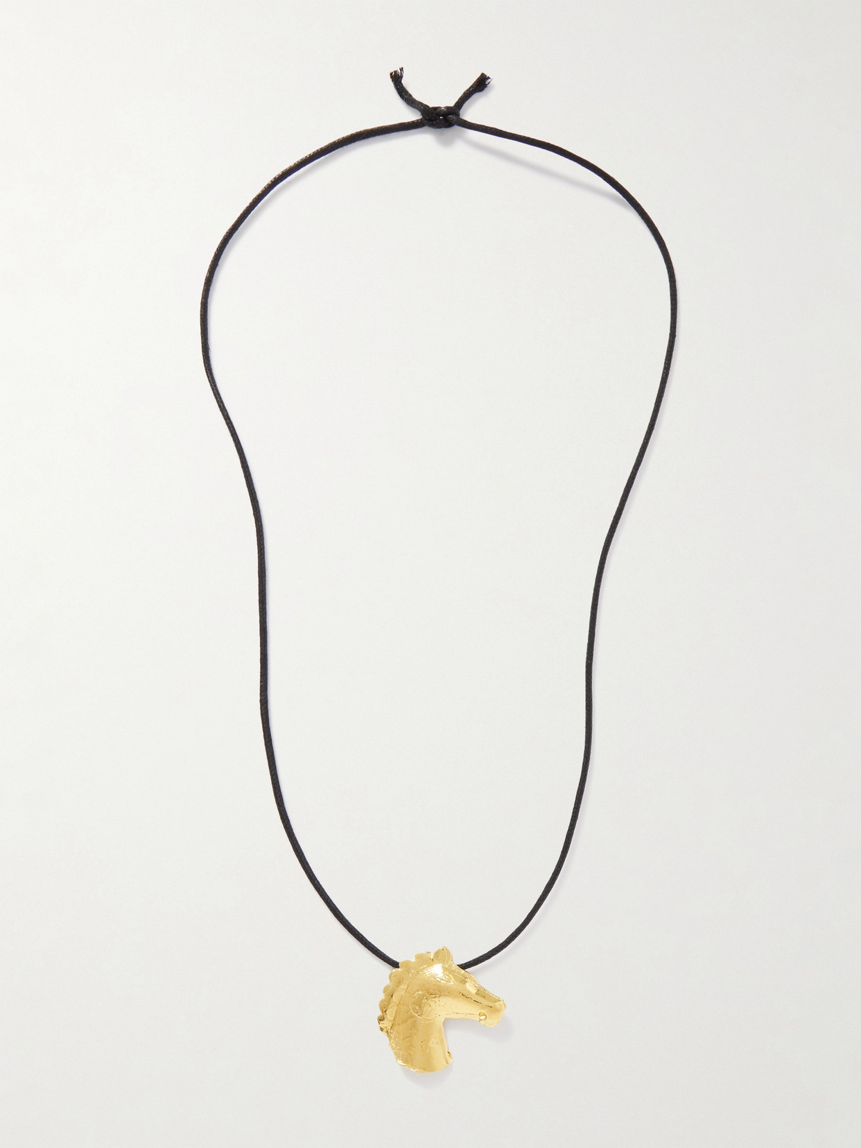 The Ysso Aethon Gold-plated And Cord Necklace