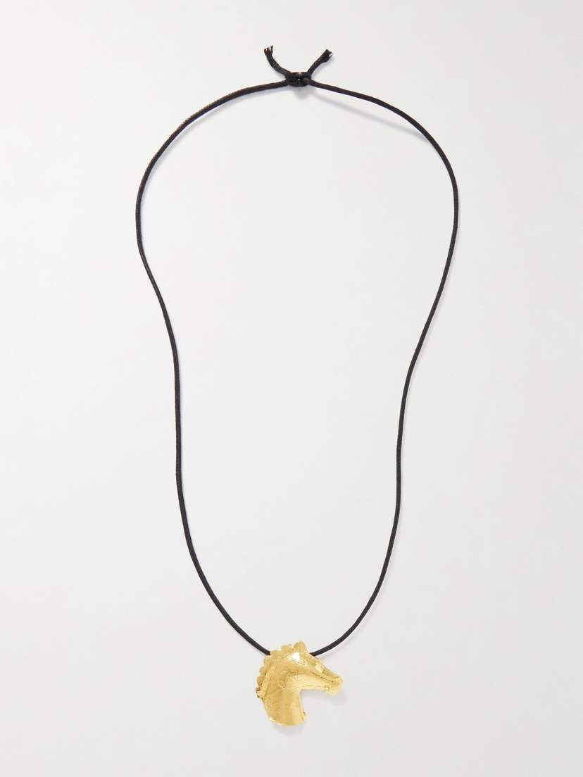 YSSO Aethon Gold-plated And Cord Necklace