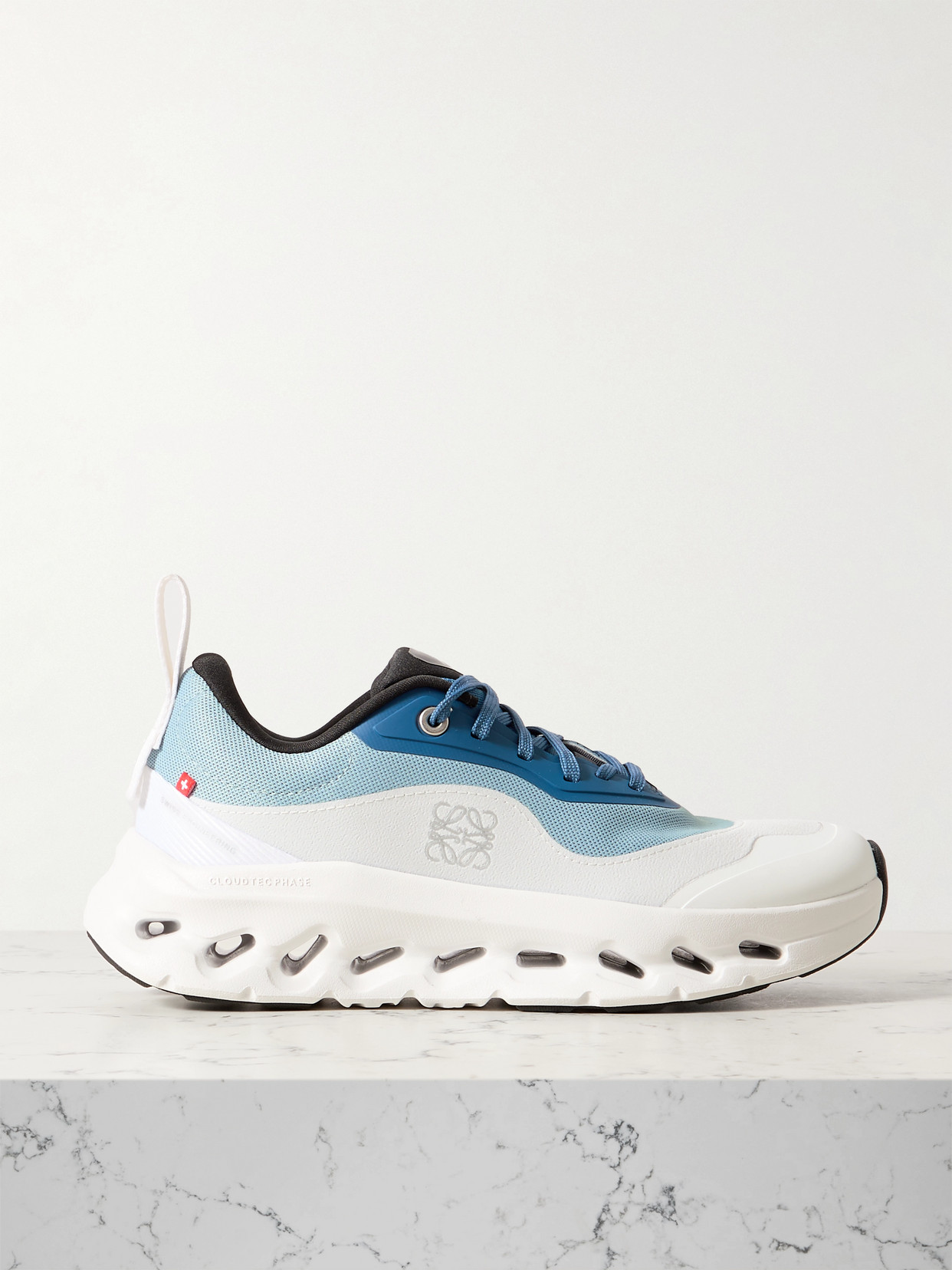 Loewe + On Cloudtilt 2.0 Stretch Recycled-knit Sneakers In Blue