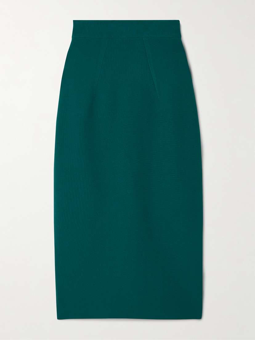 Safiyaa Hokoku Stretch-crepe Midi Skirt