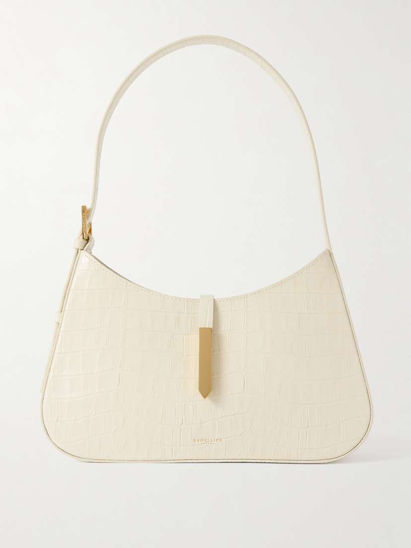 DeMellier Tokyo Croc-effect Leather Shoulder Bag