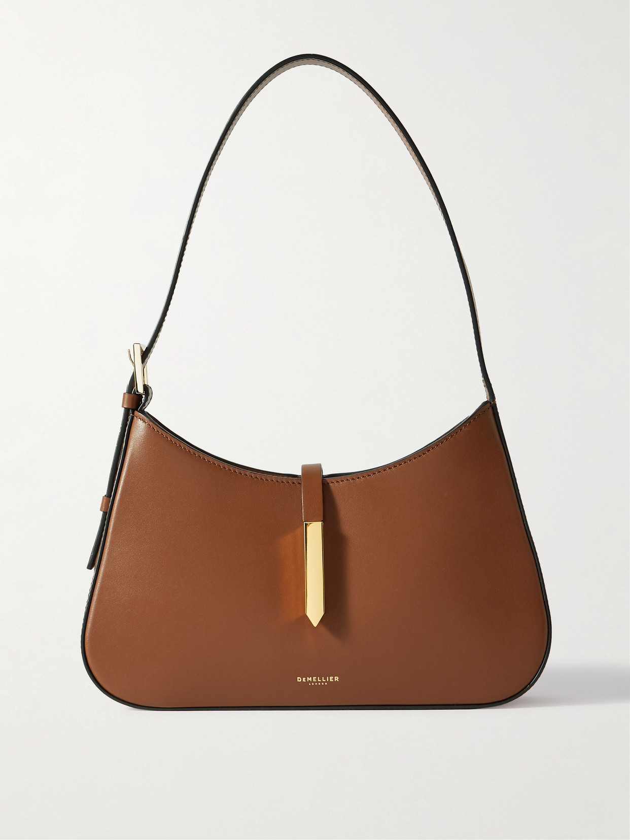 Demellier The Tokyo Leather Shoulder Bag In Brown