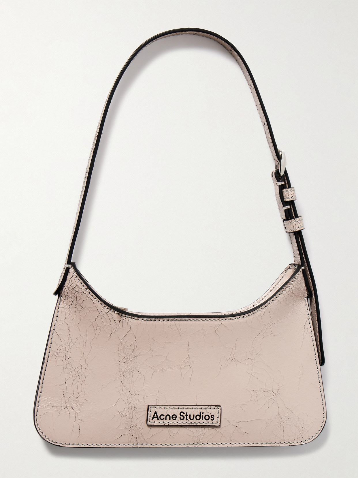 Acne Studios - Mini Cracked-leather Shoulder Bag - Pink