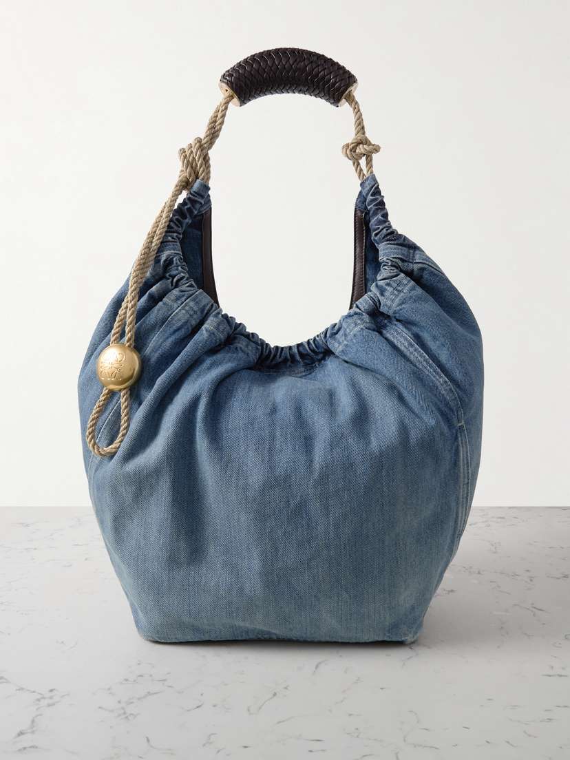 Loewe Squeeze Medium Denim Tote