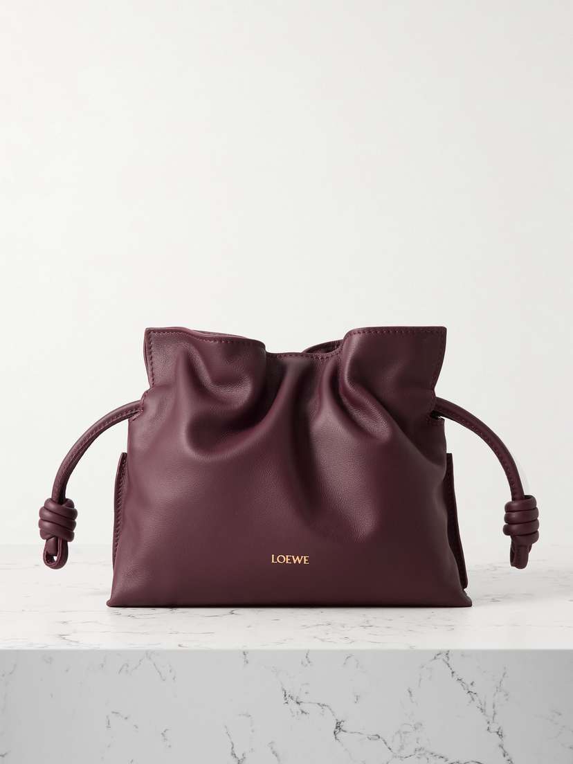 Loewe Flamenco Mini Leather Clutch