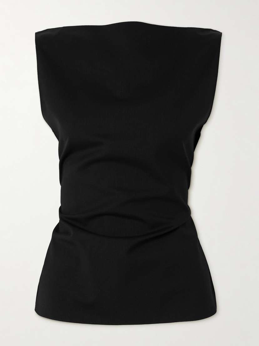 RÓHE Open-back Wool-crepe Top