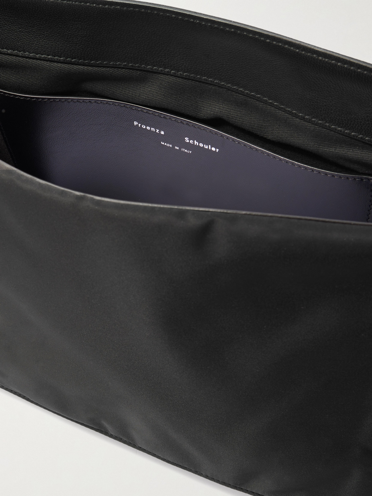 PROENZA SCHOULER CITY PADDED LEATHER-TRIMMED SHELL SHOULDER BAG