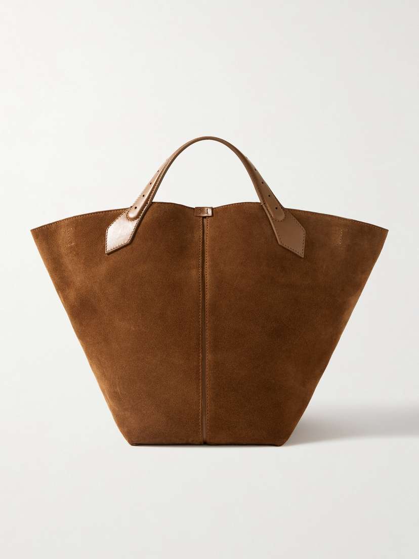 Proenza Schouler Large Chelsea Leather-trimmed Paneled Suede Tote
