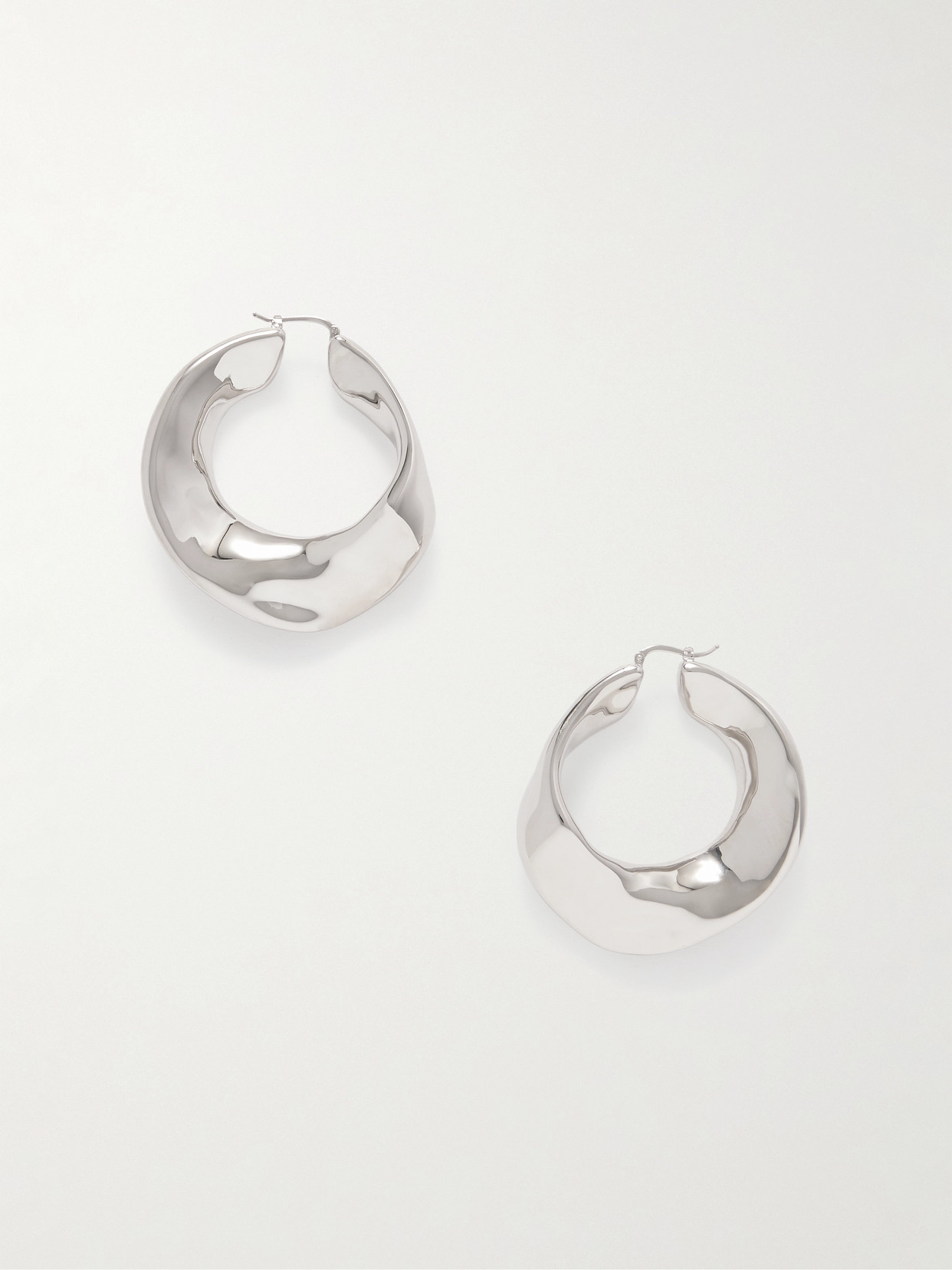 Jil Sander - Silver-tone Hoop Earrings - One size