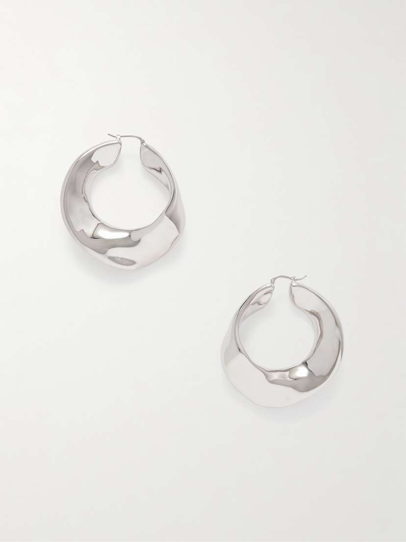 Jil Sander tone Hoop Earrings