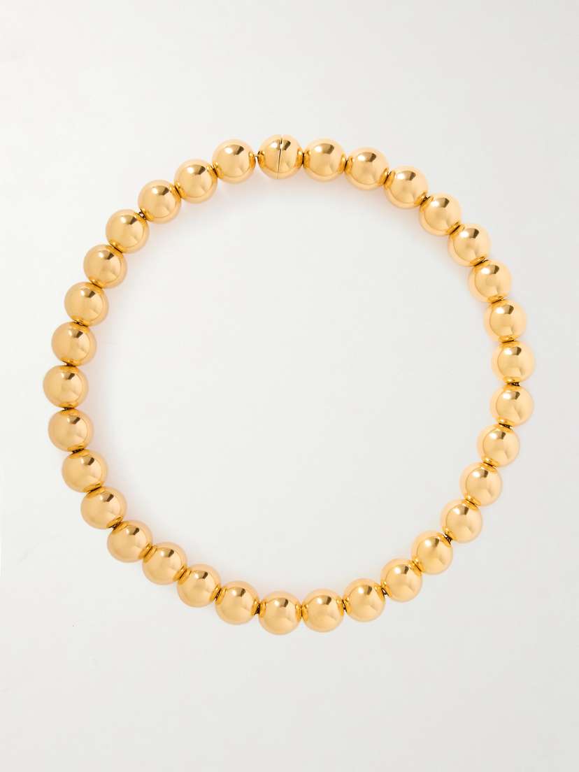 Jil Sander Sphere Gold-tone Necklace