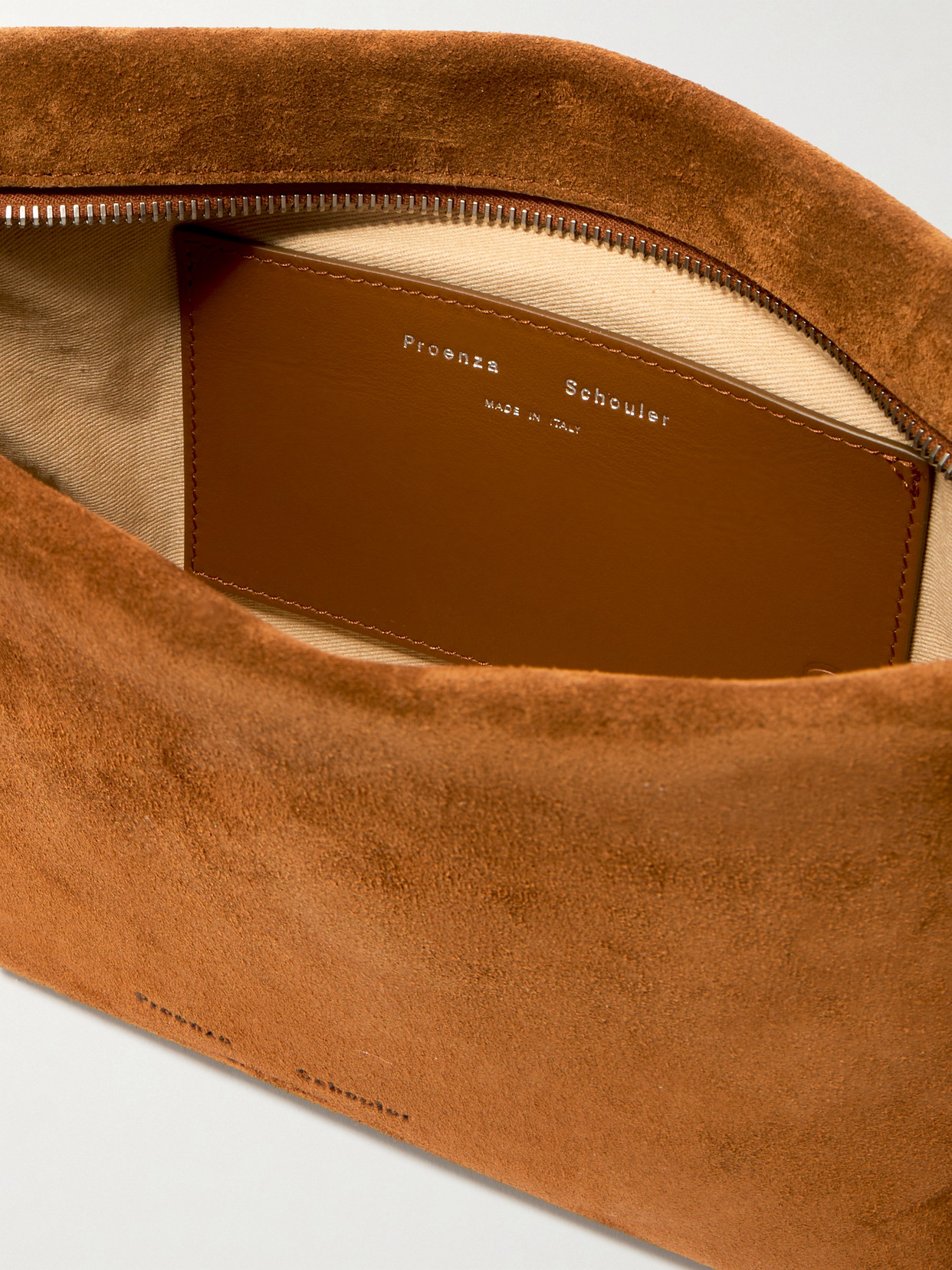 Shop Proenza Schouler Bond Suede Shoulder Bag In Brown